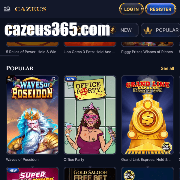Cazeus Casino - Bonus Buys Section