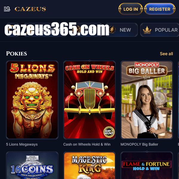 Cazeus Casino - Casino Games