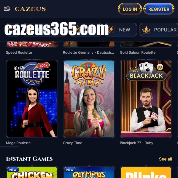 Cazeus Casino - Instant Games